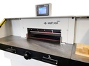 E-CUT 550 ELECTRIC PROGRAMMABLE GUILLOTINE w/ SIDE TABLES & SPARE BLADE