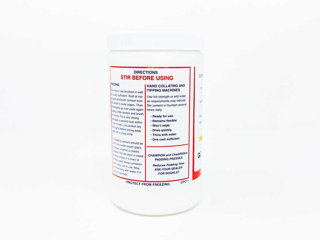 PADDING COMPOUND  - WHITE - 1 QT