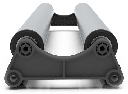 MATERIAL CRADLE FOR FLATBED APPLICATOR