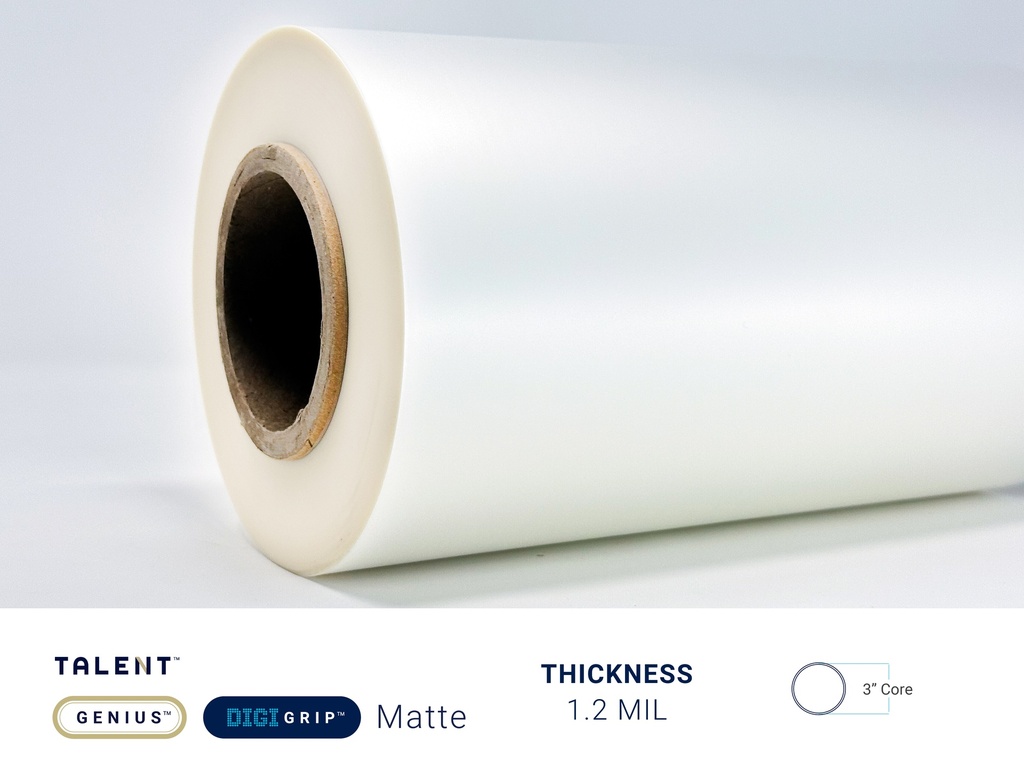 TALENT GENIUS MATTE DIGIGRIP 1.2 MIL - 3" CORE | CPI