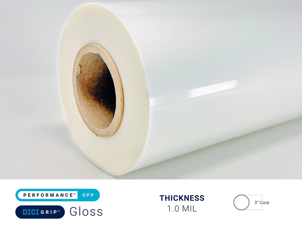 PERFORMANCE OPP DIGIGRIP GLOSS 1.0 MIL - 3" CORE - CPI