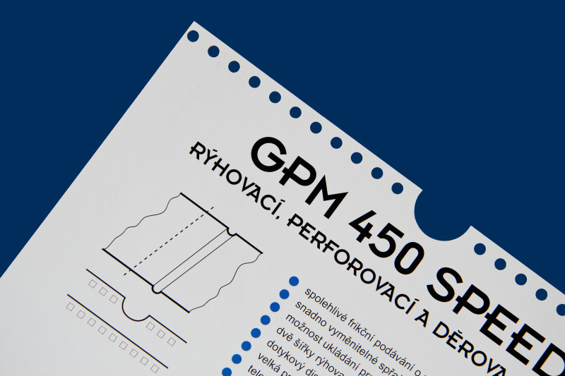 GPM 450 SPEED w/ 1/3 IRON CHANNEL, CITO 1.0 mm CREASING & 7 TPI PERF TOOLS