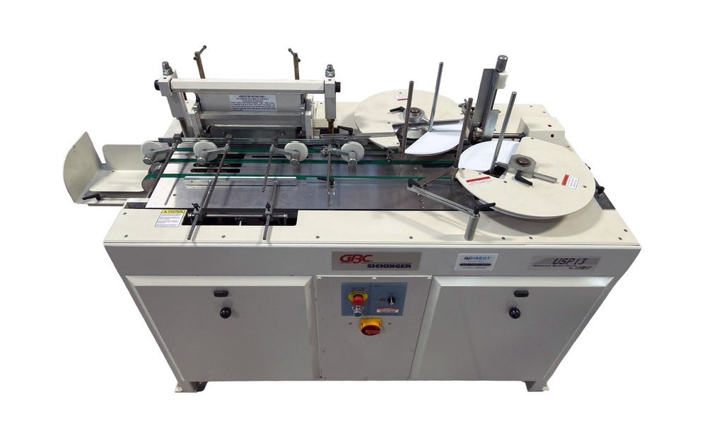 * USED * GBC SICKINGER USP 13 AUTOMATIC PUNCH w/ 4:1 OVAL DIE