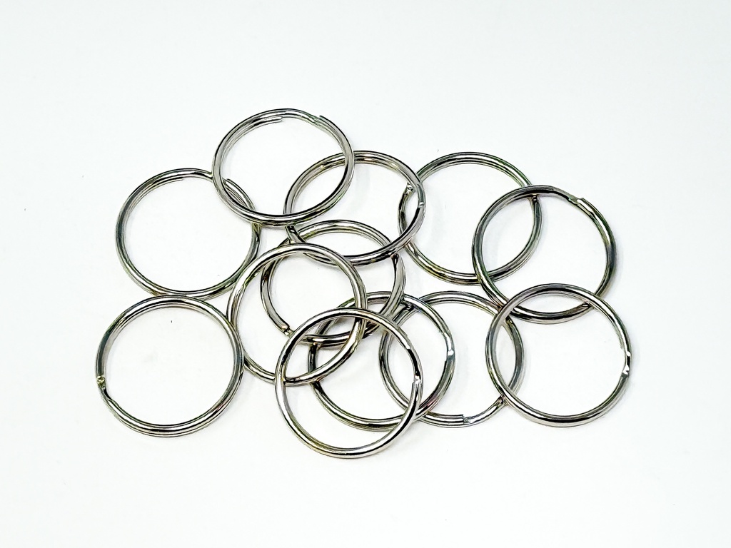 [BASK1001] FASTIN™ 1" SPLIT KEY RINGS - NICKEL PLATED STEEL