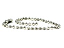 BALL CHAIN WITH CONNECTORS - 30" NICKEL