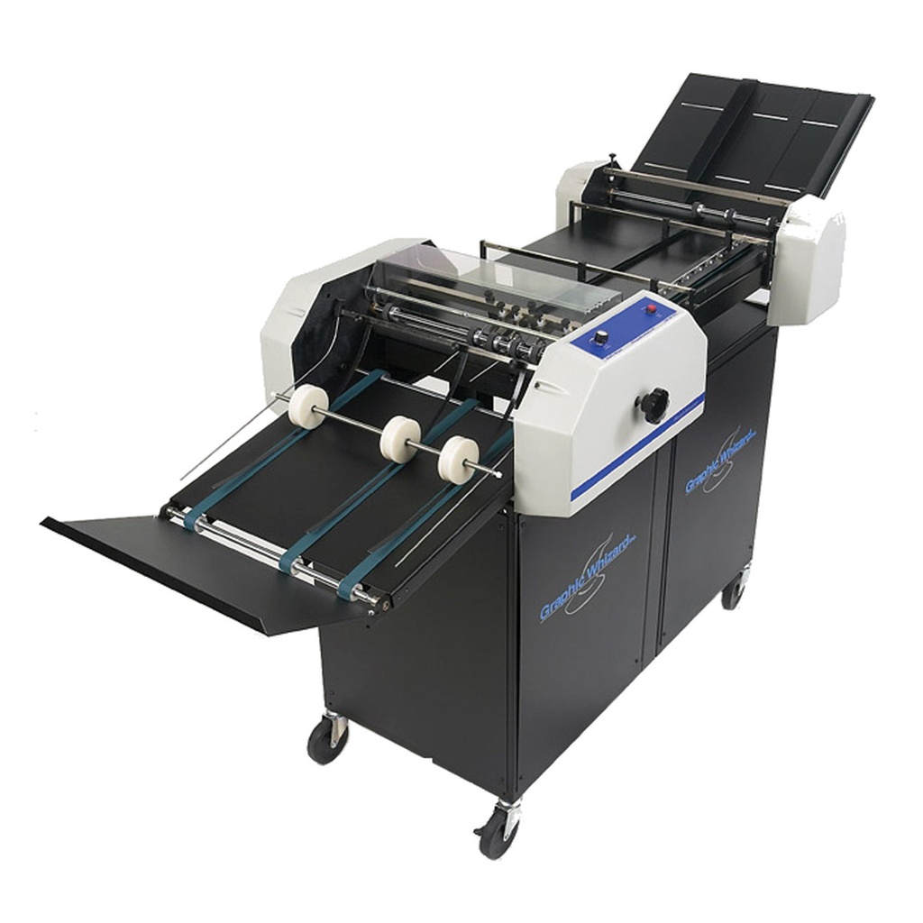  FINISH MASTER 150 AUTO FEED PERF & SCORE SYSTEMS W/ 2 ACCESSORY HOLDERS