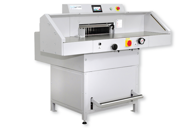 GRAFCUT 52H HYDRAULIC GUILLOTINE w/ SIDE TABLES
