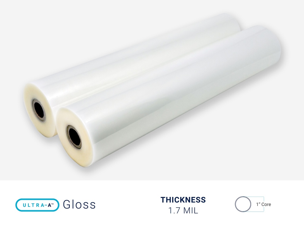 [3104] ULTRA-A - 1.7 MIL GLOSS 1" CORE - CPI (18" x 500')