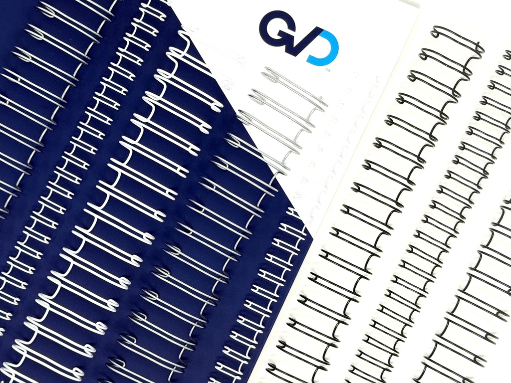BINDIN™ WIRE ELEMENTS | SILVER | 2:1 PITCH | 21 LOOPS