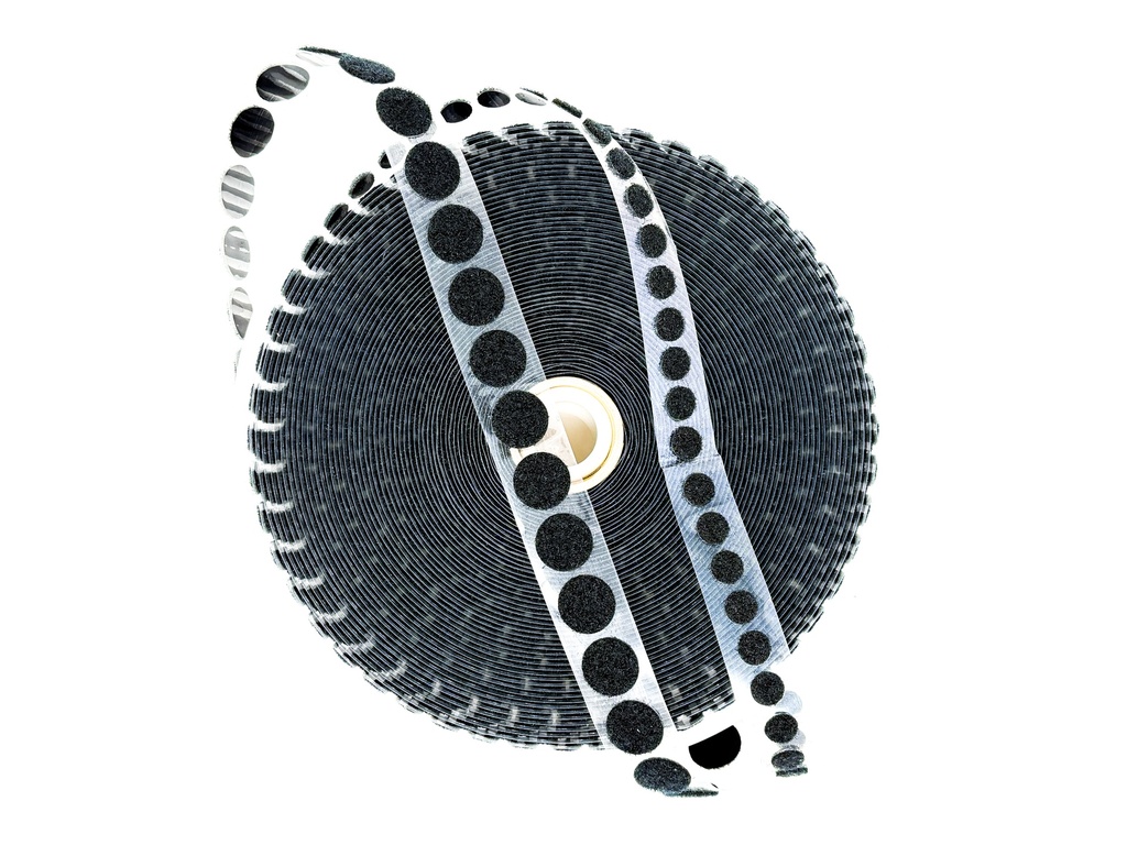 [BVCN2415] FASTIN™ LOOP COINS (BLACK) (1/2" | 1,400 PCS/ROLL)
