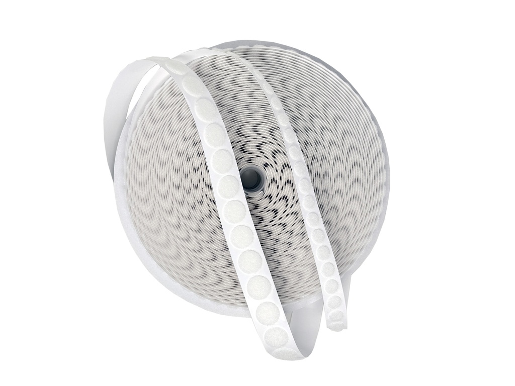 [BVCN2425] FASTIN™ LOOP COINS (WHITE) (1/2" | 1,400 PCS/ROLL)