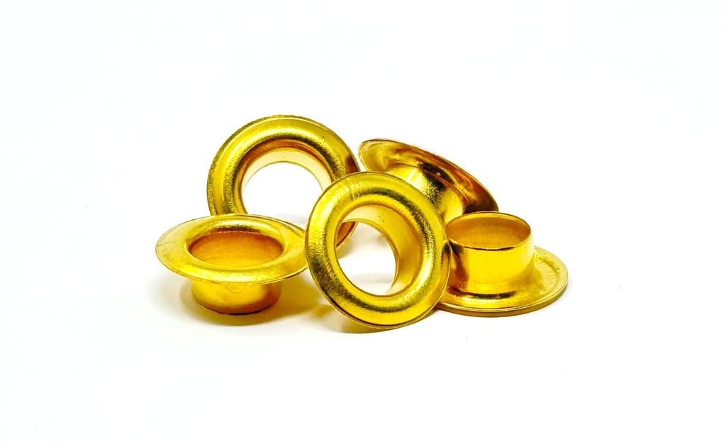 [BAGR5161] MAGICLET GROMMETS (BRASS & NICKEL) (8MM (5/16") ID NEW STYLE - NICKEL | 1,000/PACK)