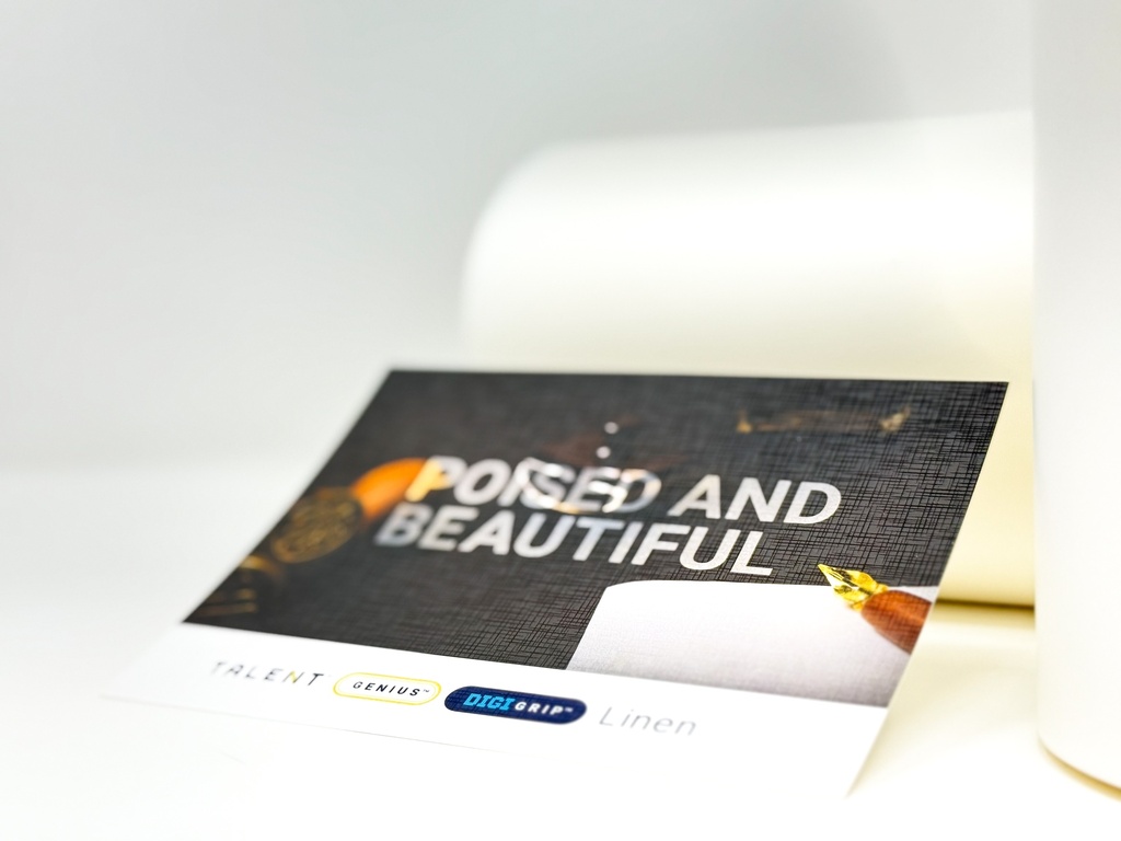 [LFHLEE.3.1175.01641] TALENT GENIUS LINEN DIGIGRIP 1.3 MIL - 3" CORE - CPI (11.75" x 1,641')