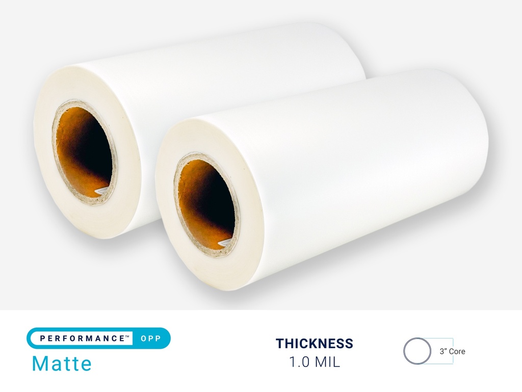 PERFORMANCE OPP MATTE 1.0 MIL - 3" CORE - CPI