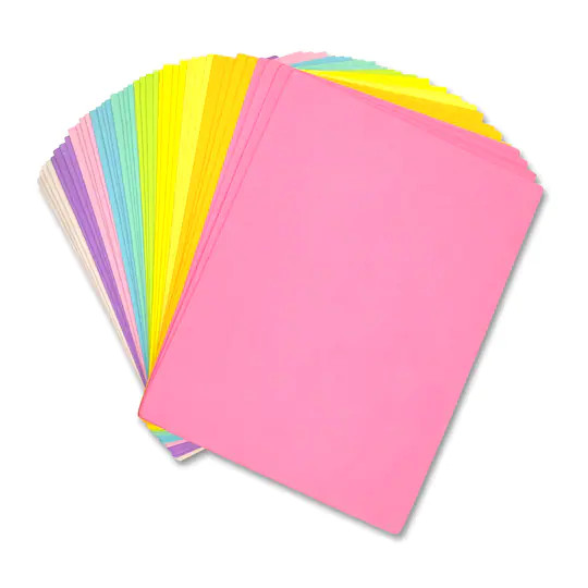 [CFMC-PASTEL] FUN FOAM - 9" x 12" ASSORTED (40/PACK) (ASSORTED PASTEL COLOURS)