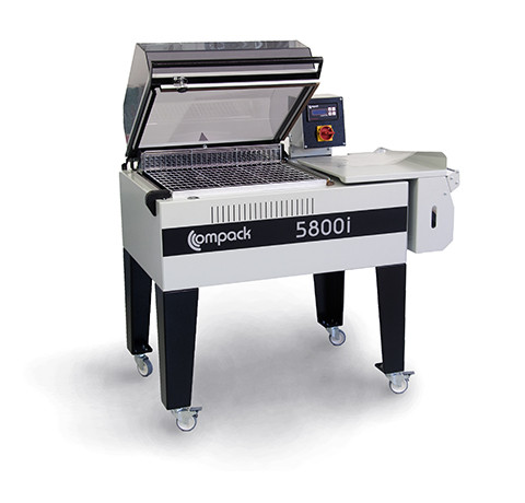 [MP.Y12 001 1042] COMPACK 5800I SHRINK PACKAGING MACHINE w/MAGNETIC HOLD DOWN & DIGITAL TIMER