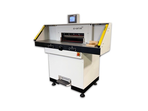 [RG.E550-ST] E-CUT 550 ELECTRIC PROGRAMMABLE GUILLOTINE w/ SIDE TABLES & SPARE BLADE