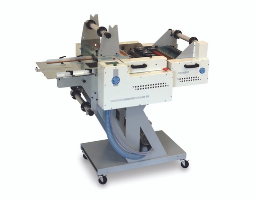 [CY.250 11 001] ROBOLAM 370 w/ ROBOBURST SEPARATOR, FOILING UNIT (LEAVE THIS UNIT AS 220 VOLT) & DELIVERY TABLE
