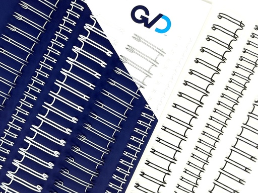 BINDIN™ WIRE ELEMENTS | SILVER | 3:1 PITCH | 32 LOOPS