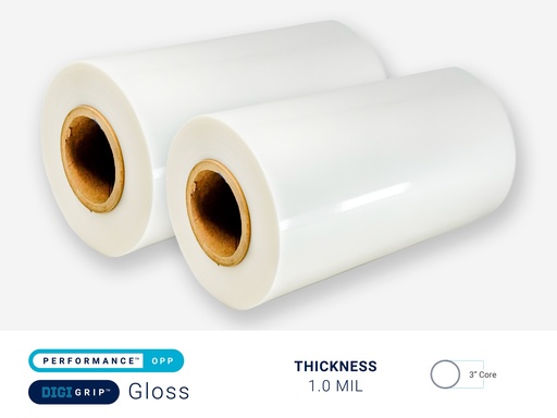 PERFORMANCE OPP DIGIGRIP GLOSS 1.0 MIL - 3" CORE - CPI