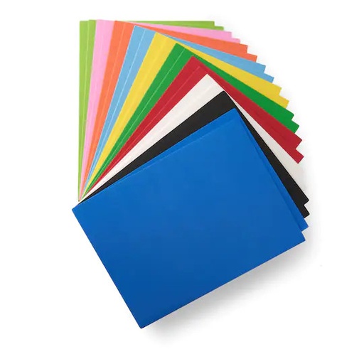 FUN FOAM - 9" x 12" ASSORTED (40/PACK)