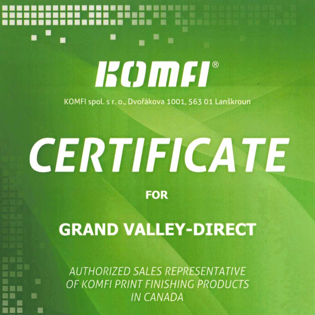 Summer 2013 Komfi dealer